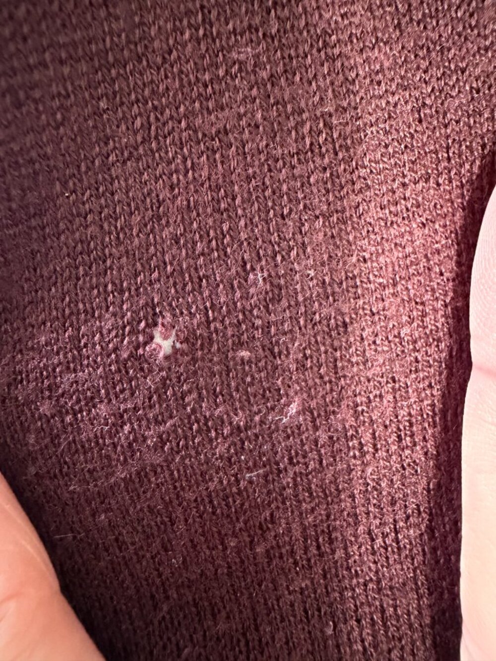 All Saints Crewneck Sweater - Large - Burgundy - Picture 9 of 12